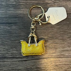 Yellow purse keychain